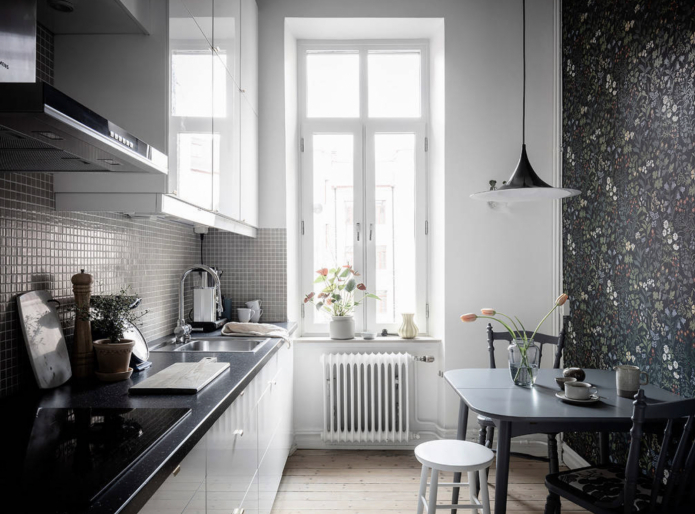 дизайн обоев для маленькой кухни дизайн обоев для маленькой кухни
