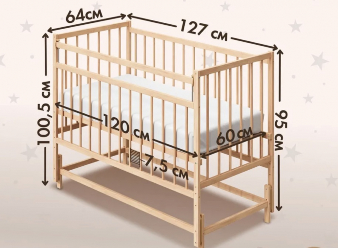 Стандартные размеры кровати для новорожденных Стандартные размеры кровати для новорожденных