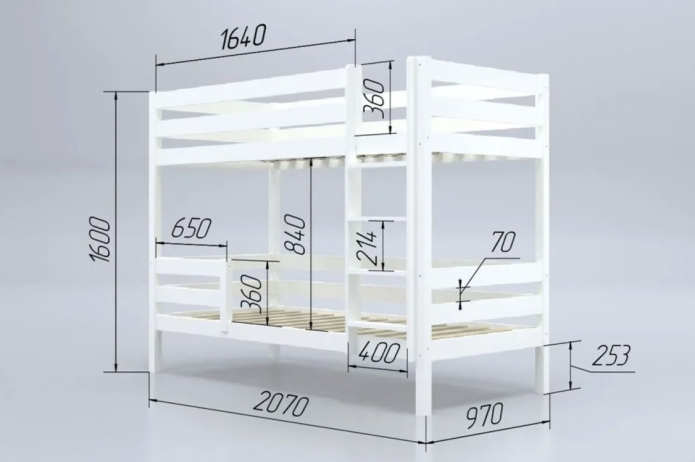 размеры двухъярусной кровати для детей размеры двухъярусной кровати для детей