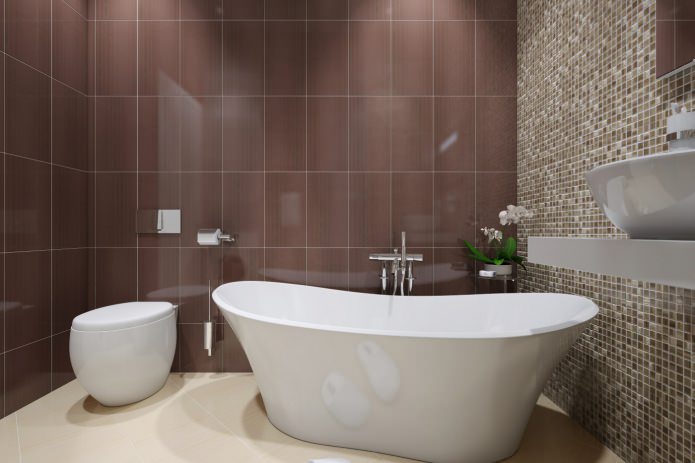 ванная в дизайн-проекте 2-комнатной квартиры