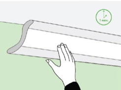 Как крепить потолочный плинтус к натяжному потолку