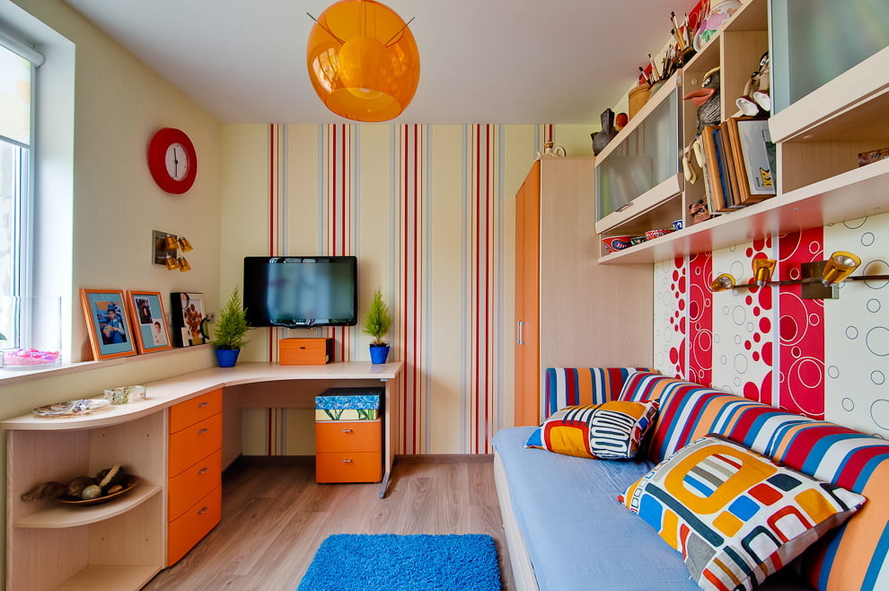 Дизайн детской комнаты маленькой площади