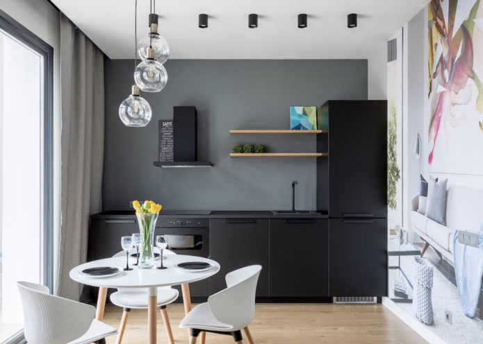 черный гарнитур