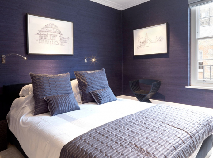 фиолетовая спальня