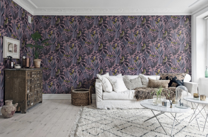 фиолетовые обои