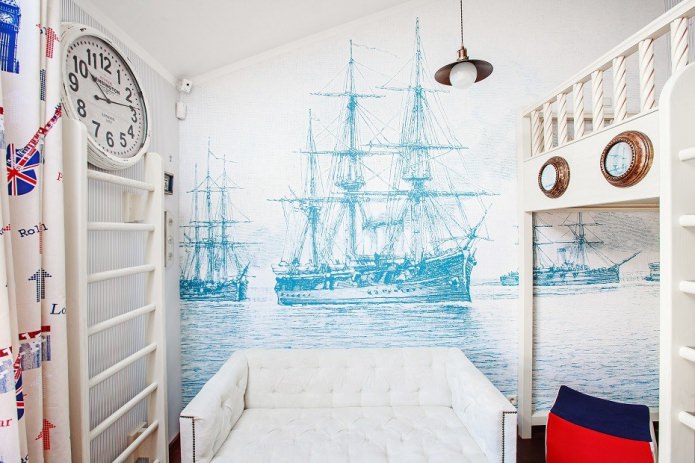 комната мальчика в морском стиле