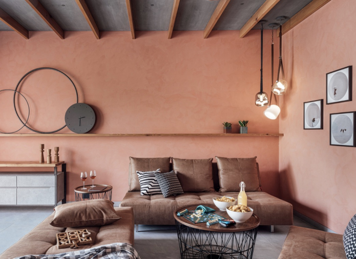 оранжевая гостиная