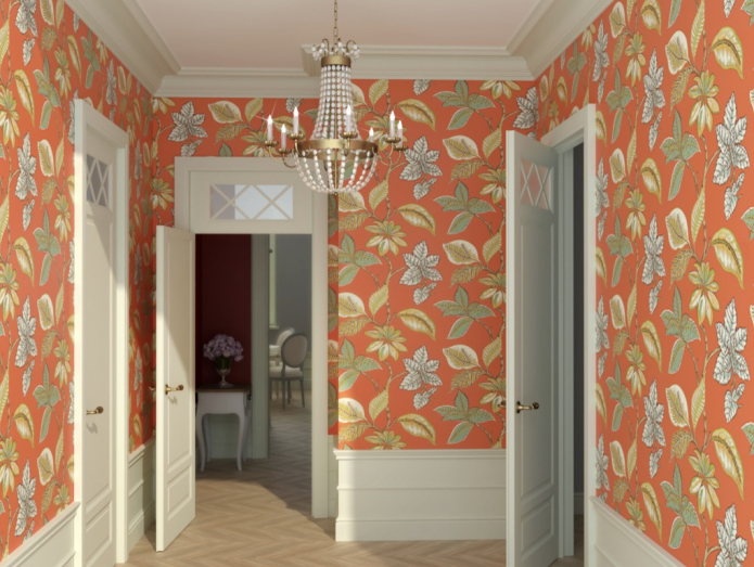 оранжевые обои