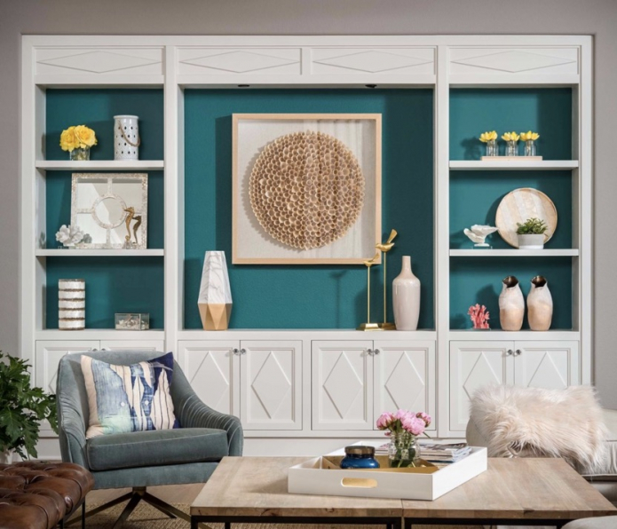 бирюзовая гостиная