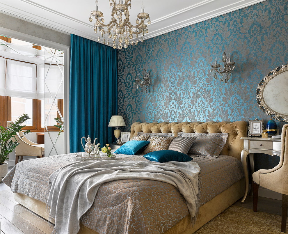 Спальня в голубом стиле