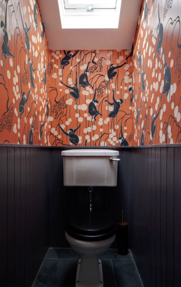 черно-оранжевые обои