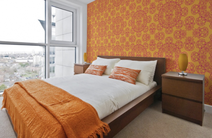 оранжевые обои