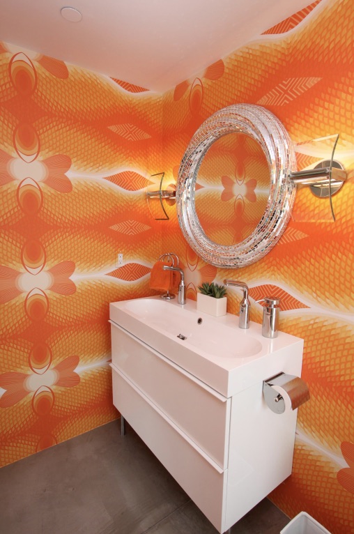 оранжевые обои