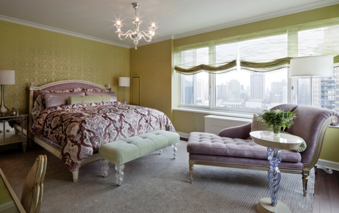 салатовые обои в спальне салатовые обои в спальне