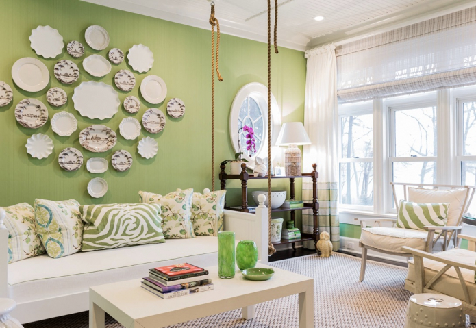 салатовые обои в гостиной салатовые обои в гостиной