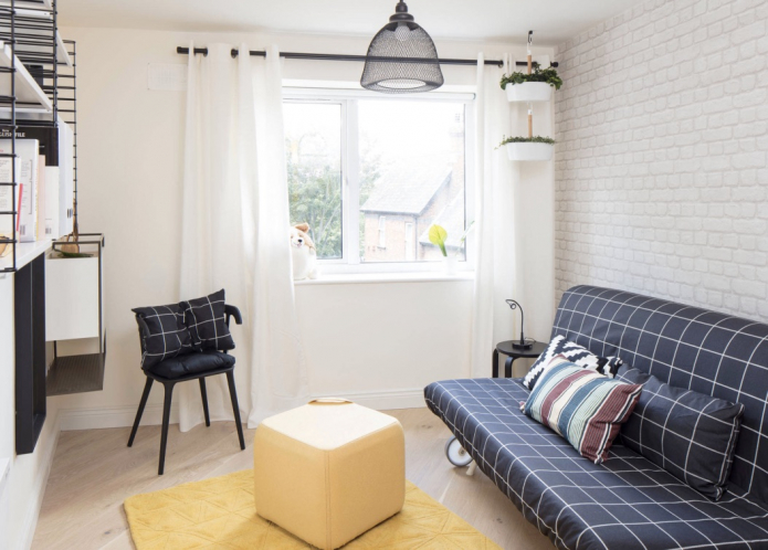 белые шторы