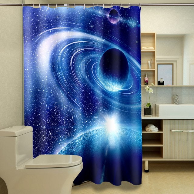 3д шторы с изображением космоса