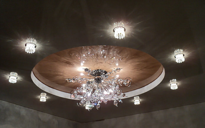 Натяжной потолок с подсветкой: 80+ фото, дизайн с светодиодной лентой .