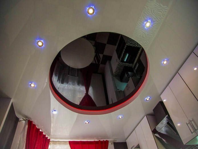 Натяжной потолок с подсветкой: 80+ фото, дизайн с светодиодной лентой .