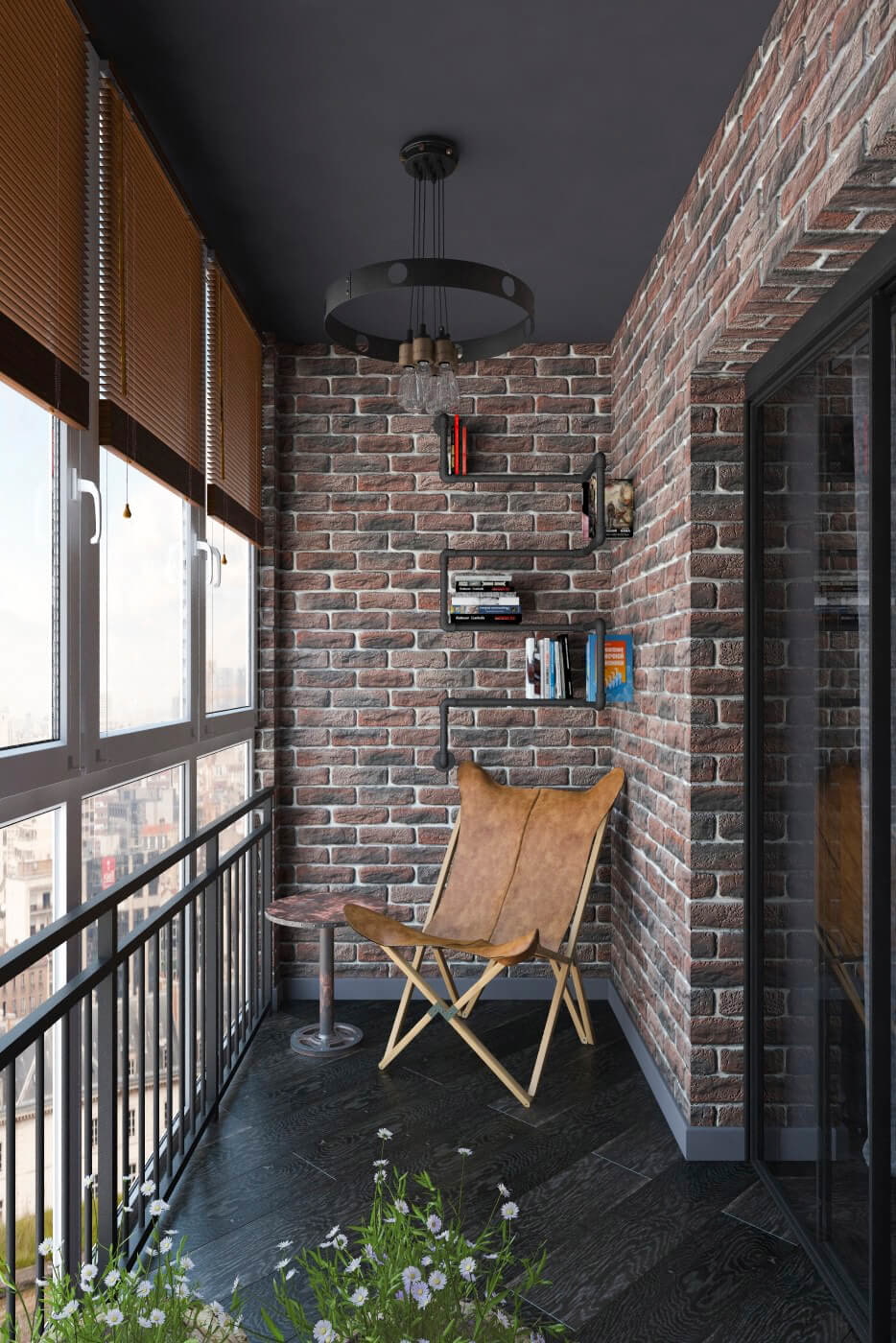 Потолок на балконе — фото лучших идей красиво оформленного потолка