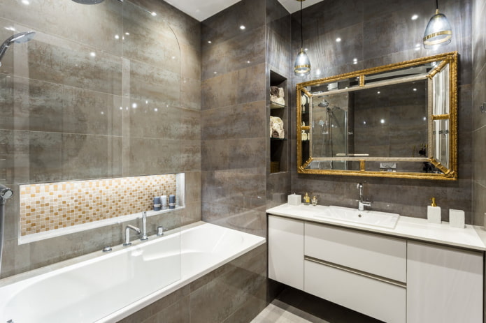 Зеркало в ванной комнате (фото): дизайн, виды, типы зеркал для ванной