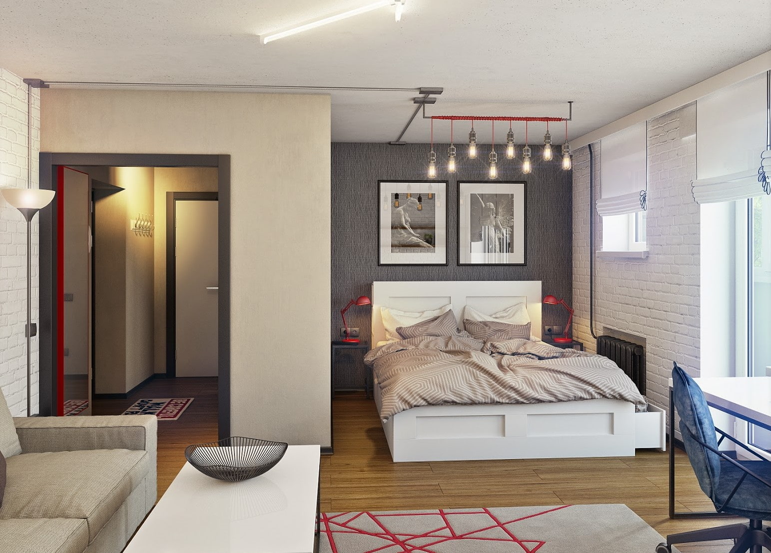 10 модных идей для ремонта однокомнатной квартиры под ключ с ценами