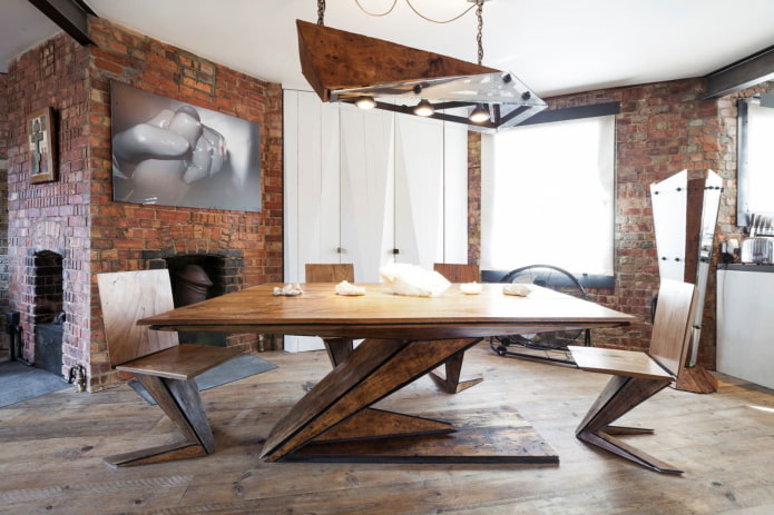 Деревянные столы: фото в интерьере, виды, формы, цвет, дизайн, необычные идеи