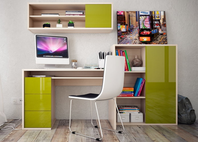 Компьютерный стол: фото, виды, материалы, формы, цвет, дизайн, выбор места размещения