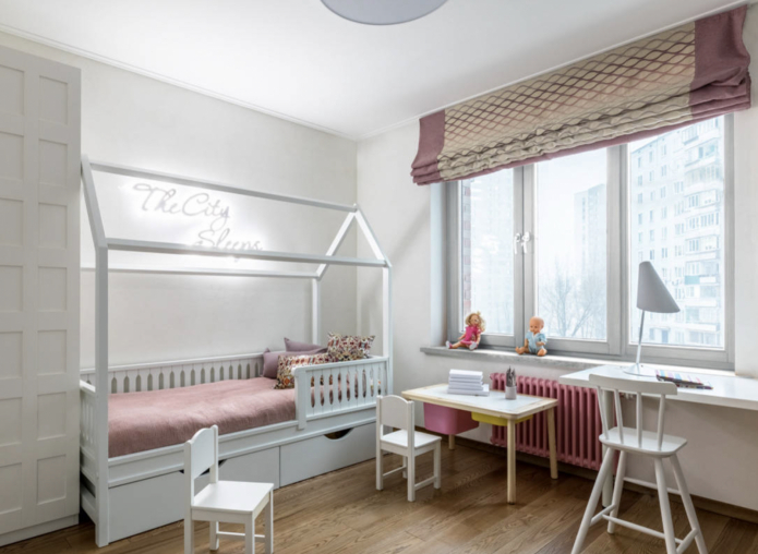 кровать в виде домика в детской для девочки кровать в виде домика в детской для девочки