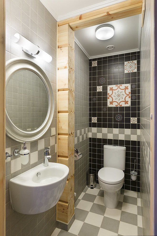 Плитка в туалете: дизайн, фото, советы по выбору, виды, цвета, формы, примеры раскладки