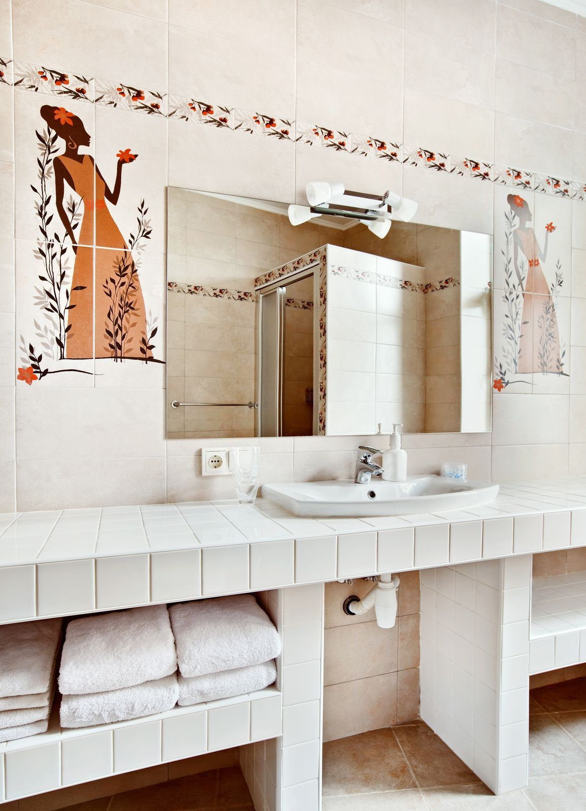 Столешница из плитки в ванную комнату — как сделать своими руками, пошаговая инструкция