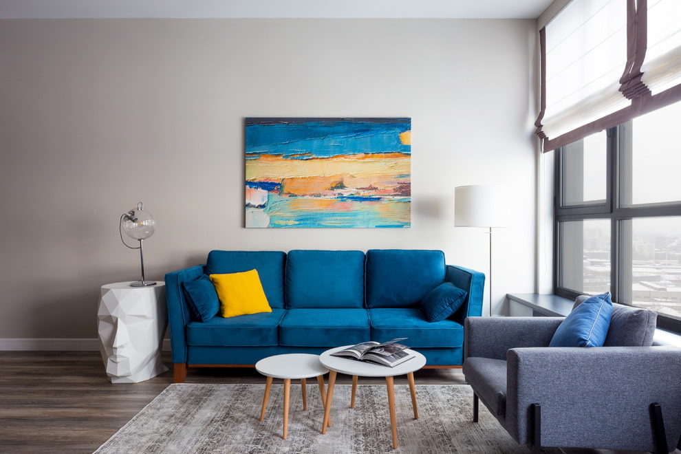Цветовое решение для дивана гостиной