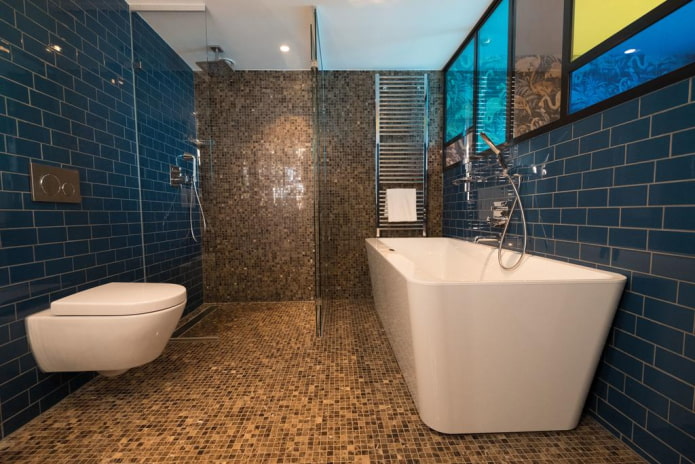 Плитка для ванной комнаты: советы по выбору, виды, формы, цвета, дизайн, места отделки