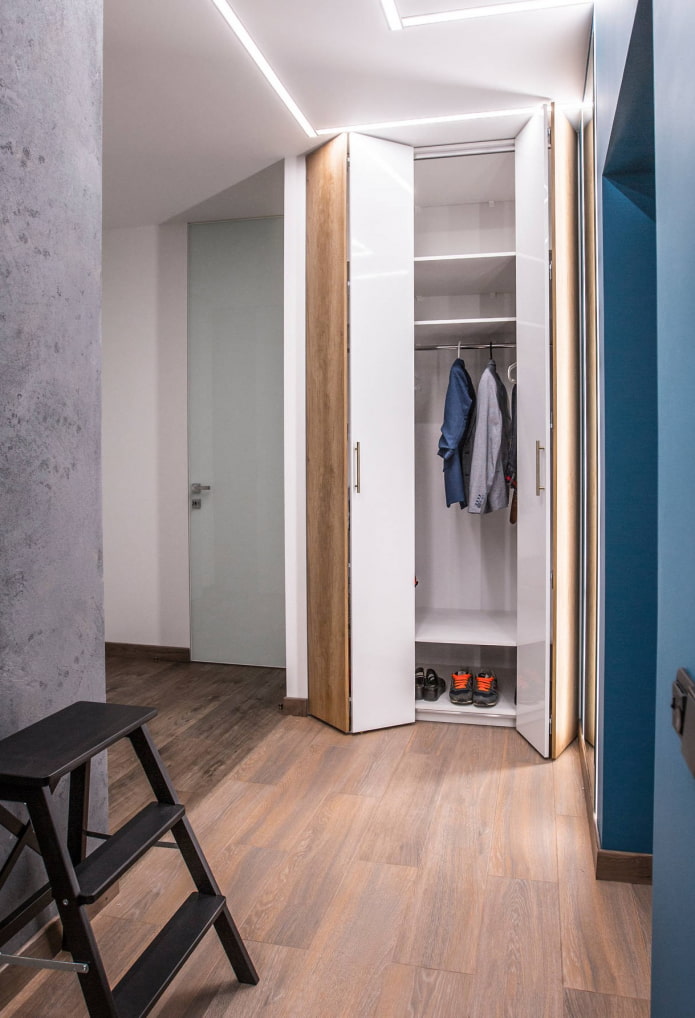 Вместительный шкаф-купе в коридоре-25 фото дизайнерской концепции