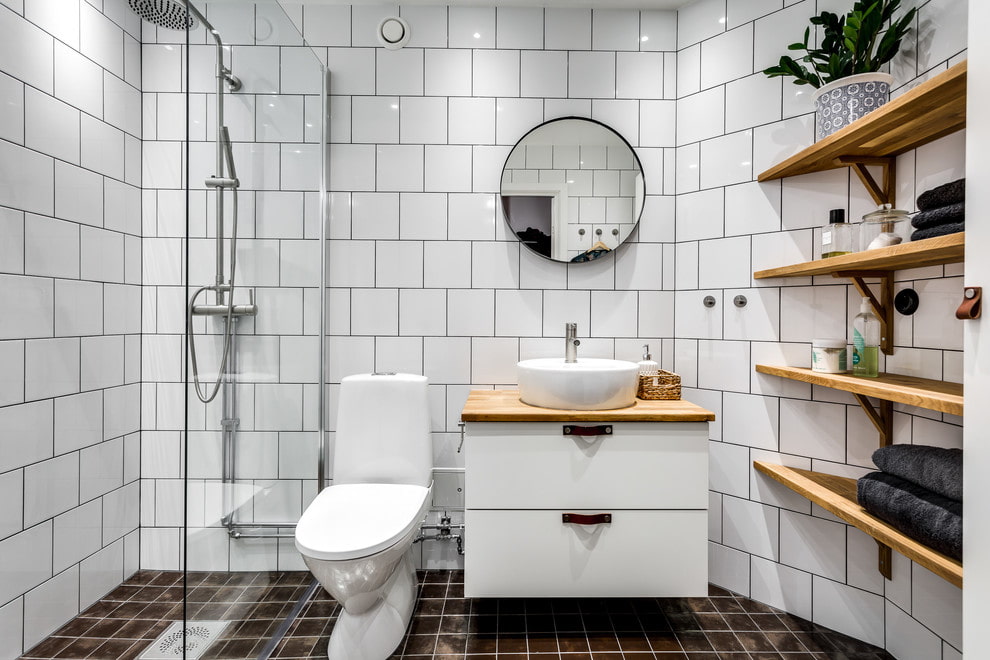Дизайн ванной комнаты в скандинавском стиле: свет, простота, функциональность