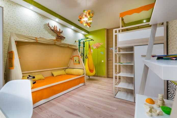 Дизайн детской комнаты на 2 мальчиков