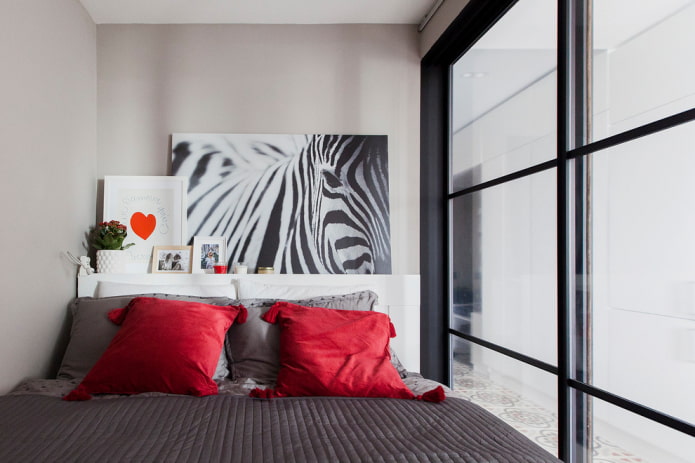 дизайн спальни в интерьере квартиры 35 квадратов