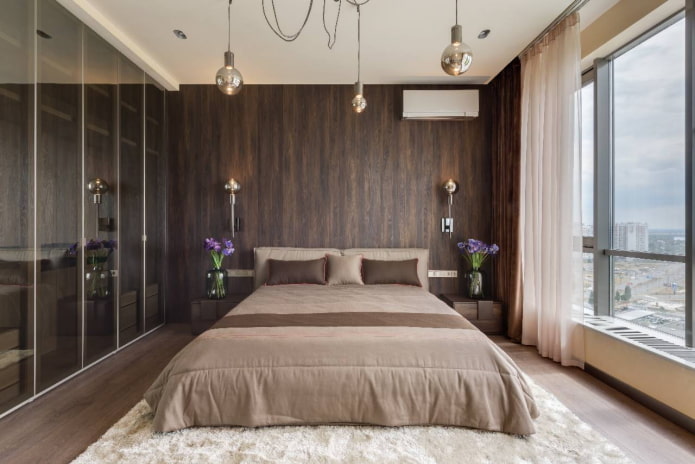 дизайн спальни в интерьере квартиры 100 квадратов
