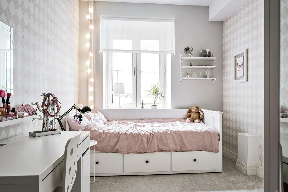 Дизайн спальни для девочки-подростка. 34 фото
