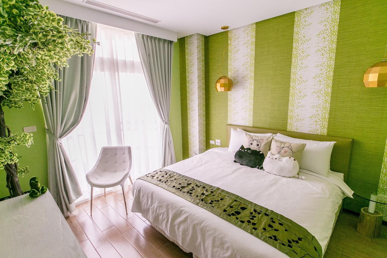 Спальня в зеленых тонах фото и идеи дизайна