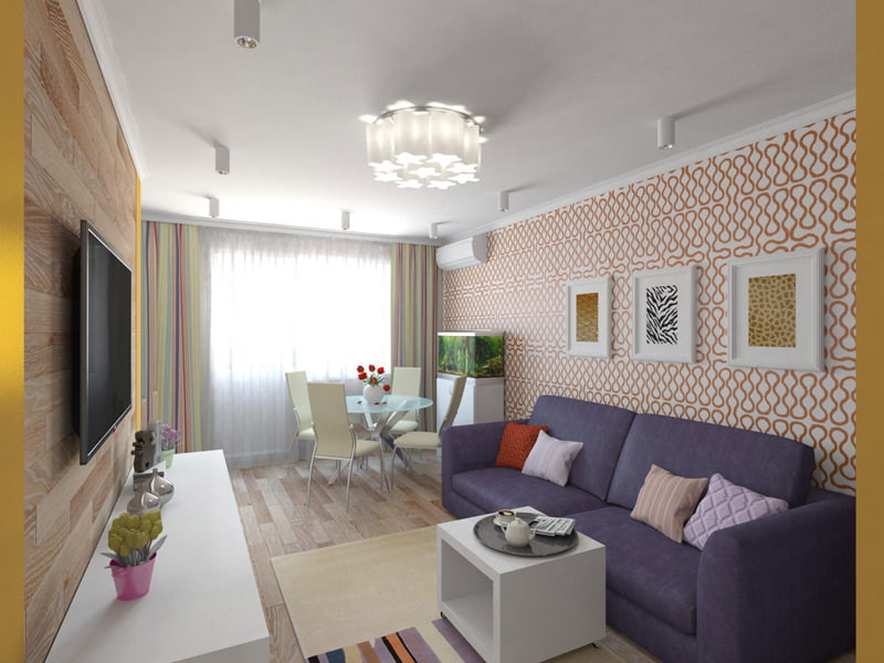 Дизайн квартиры 44 м2 – планировки, нюансы оформления и красивые идеи (47 фото)