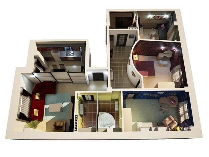планировка 4-комнатной квартиры