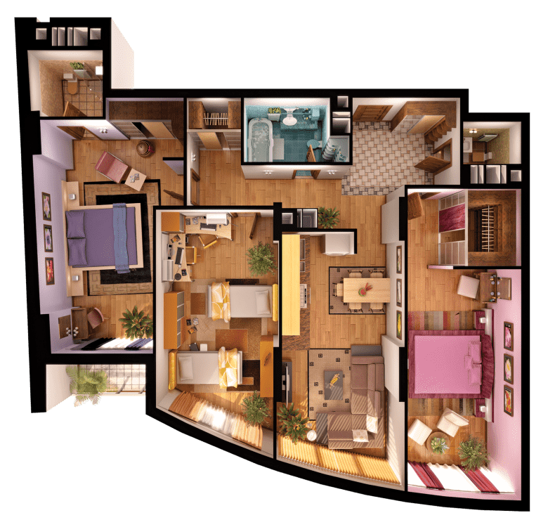 Перепланировка 3 комнатной квартиры в панельном доме