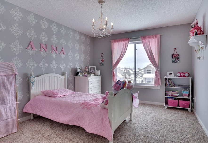 Серо розовая комната. Интерьер комнаты для девочки. Спальня для девочки в розовых тонах. Розовая комната для девочки. Комната для девочки в серо-розовых тонах.