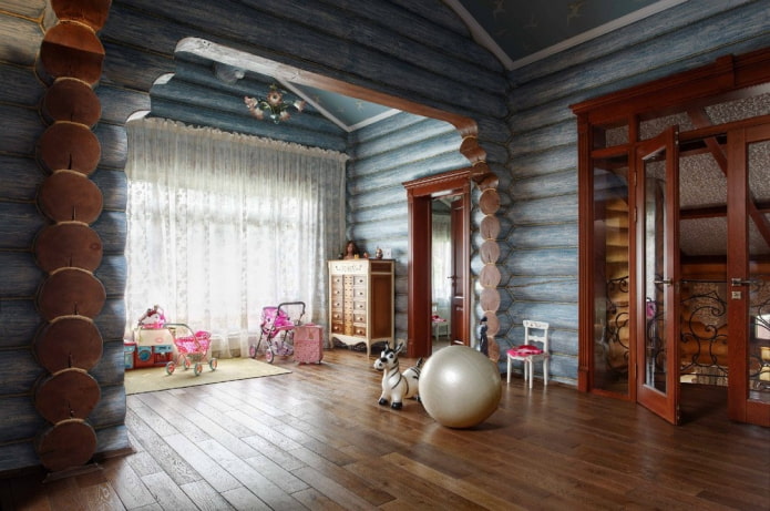 детская в деревянном доме