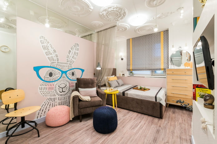 отделка детской комнаты в нордическом стиле
