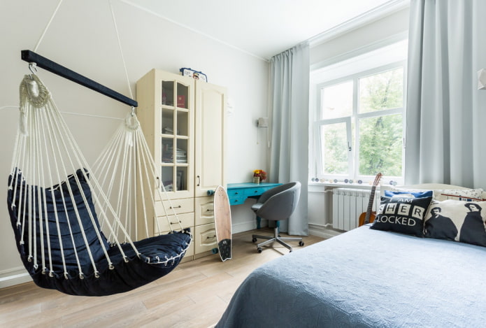 интерьере комнаты подростка в скандинавском стиле