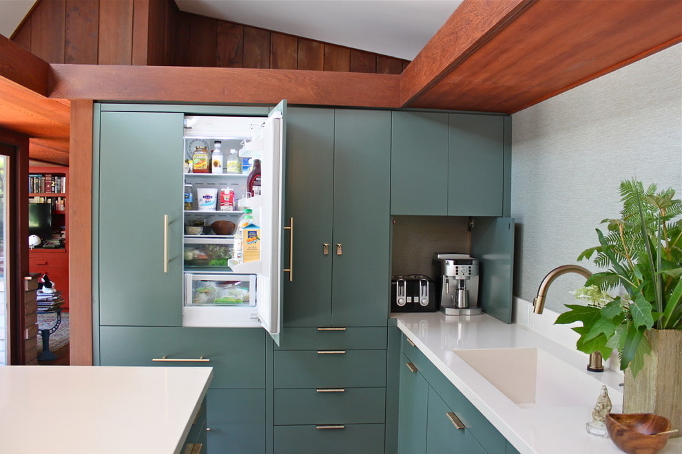 Куда поставить холодильник на кухне: 57 фото, идеи размния
