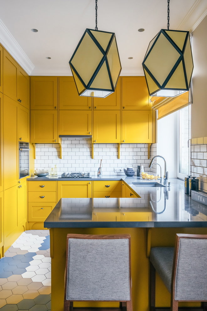 Какие оттенки желтого цвета предпочтительны для кухни?