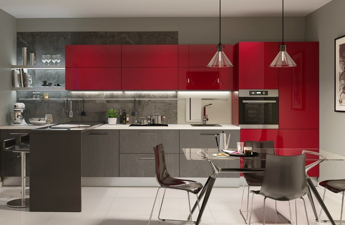 5 дизайн-подсказок, как вписать красный цвет в интерьер кухни
